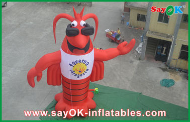 Inflatable Cartoon Lobster Inflatable Character , Customized Moving Inflatable Mascot