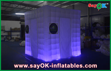 Photo Booth Decorations Cube Inflatable Wedding Photo Booth Curtains Print For Business
