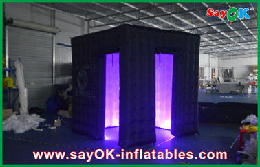 Event Booth Displays Inflatable Instagram Photo Booth Tent Double Doors Environmental Friendly