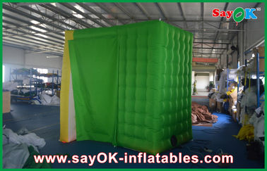 Christmas Photo Booth Foldable Inflatable Photobooth Shell Colorful Oxford Cloth With Led Strip