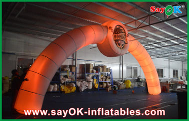 Inflatable Halloween Archway Orange Advertising Arch Inflatable Finish Line Arch / Archway Led Arch 3X6m