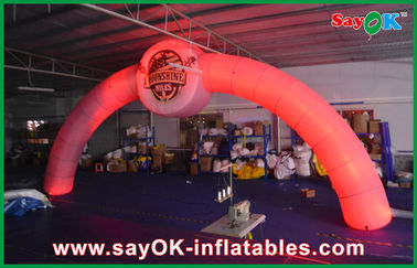 Inflatable Halloween Archway Orange Advertising Arch Inflatable Finish Line Arch / Archway Led Arch 3X6m