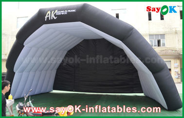 Inflatable Tent Camping Giant Oxford Cloth Black Inflatable Air Tent For Music Stage Custom Printed