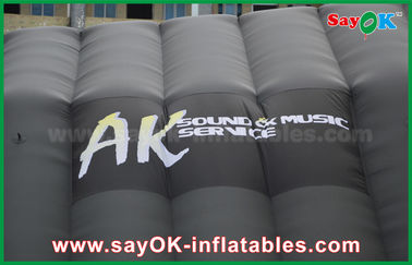 Inflatable Tent Camping Giant Oxford Cloth Black Inflatable Air Tent For Music Stage Custom Printed