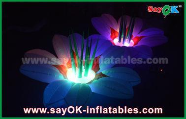 1.5m Nylon Cloth Inflatable Lighting Decoration Flower Multicolor for Party