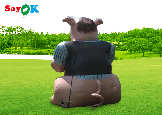 EN71 Inflatable Cartoon Characters Pig Model Advertising Outdoor Decor Blow Up Cartoon Characters