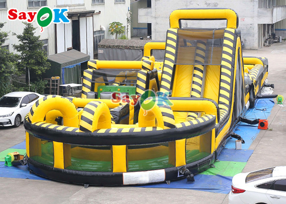 Outdoor Funny Inflatable Obstacle Course Digital Pringting Blow Up Obstacles Games