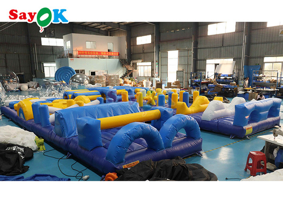 Adult Inflatable Interactive Game 36ft Giant Inflatable Obstacle Course