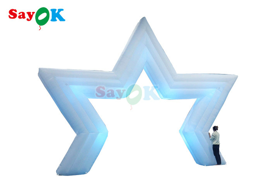 Giant Inflatable Star Arch Led Light Inflatable Star Archway For Outdoor Advertising Party