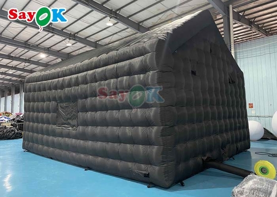 Large Black Inflatable Cube Disco Tent Inflatable Disco Marquee Tent For Wedding Party