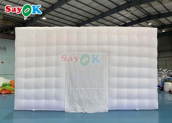 19.7ft Commercial Inflatable Led Light Tent Outdoor Inflatable Air Cube Tent For Party Events