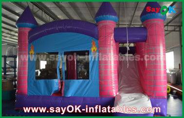 Inflatable Bouncy Slides 0.55mm PVC Inflatable Bouncer Dream Princess Castle Trampoline