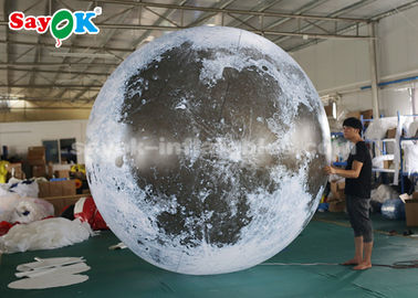 3m Giant Advertising Inflatable Lighting Decoration Moon Globe Ball