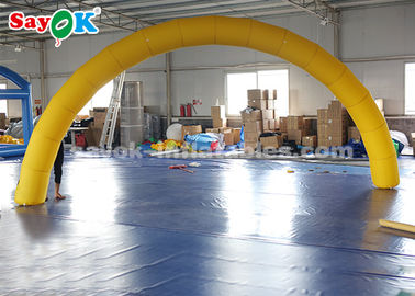Inflatable Entrance Arch Yellow 6*3m Inflatable Arch With Air Blower For Event Advertisement