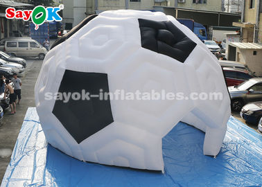 Inflatable Globe Tent 8m H Durable Oxford Inflatable Football Tent For Sports Exhibition Trade Show