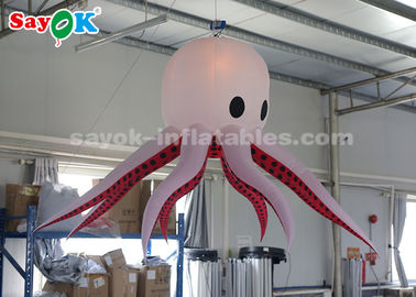 2m Nylon Cloth Inflatable Octopus With Remote Controller For Party Decoration