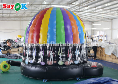 Inflatable House Tent PVC Tarpaulin Colorful Inflatable Disco Dome With Magic Led Light CE SGS ROHS