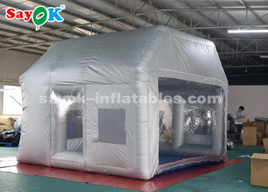 Silver Inflatable Paint Booth With Filter System / Inflatable Bubble Tent