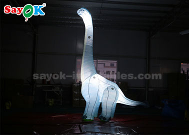 Blow Up Cartoon Characters Oxford Fabric 4mH Inflatable Cartoon Characters Dinosaur With LED Light