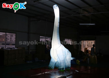 Blow Up Cartoon Characters Oxford Fabric 4mH Inflatable Cartoon Characters Dinosaur With LED Light