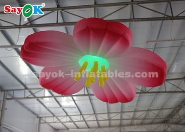 3m LED Light Hanging Flower Inflatable Lighting Decoration For Wedding