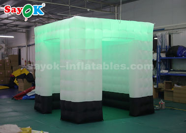 Portable Photo Booth Black Bottom Anti - Dirty Inflatable Photo Booth One Door For Bar