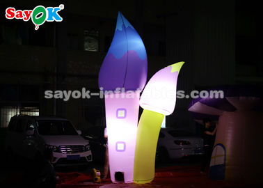 Halloween Archway Inflatable Colorful Inflatable Arch With Mushroom And Flower For Amusement Park Theme Decoration