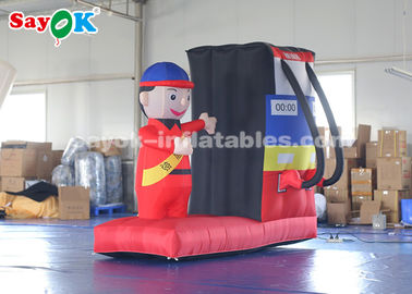 Durable Inflatable Gas Station Cartoon Characters For Commercial