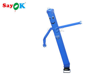 Dancing Air Guy 5m Blue Inflatable Sky Dancer / Advertising Dancing Man Air Blower