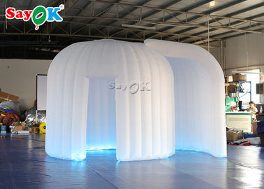 Christmas Photo Booth White Inflatable Photo Booth 4*3*2.4m With Air Blower And Remote Controller