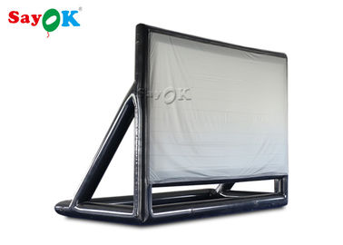 Inflatable Big Screen Mobile Inflatable Movie Screen Rear Projection With Blower Easy To  Carry