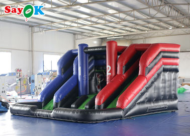 Inflable Dry Slide PVC Tarpaulin Giant 4*4m Inflatable Bouncer Slide With Blower For Amusement