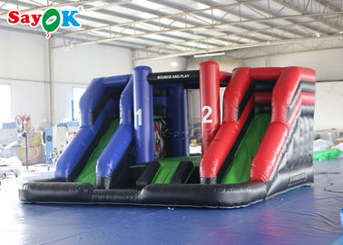 Inflable Dry Slide PVC Tarpaulin Giant 4*4m Inflatable Bouncer Slide With Blower For Amusement