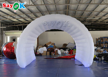 Inflatable Lawn Tent White Oxford Cloth Inflatable Channel Tent 6*3*3mH For Sports Competition