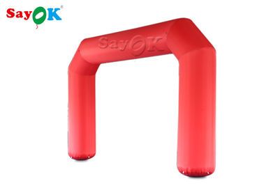 Inflatable Rainbow Arch 6m Red Blow Up Archway Start Finish Line Racing Arched Marquee Tent For Outside