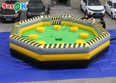 Inflatable Backyard Games 6m Crazy Inflatable Meltdown Machine Meltdown Wipeout Game For Amusement