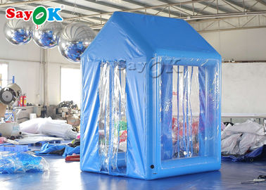 2x2x3M Blue PVC  Inflatable Medical Tent Human Atomization Disinfection Door Channel