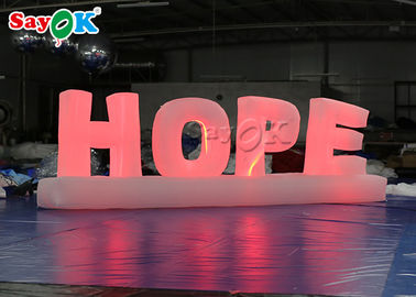 Attractive Giant Colorful Art Inflatable Word Model / Inflatable Letters For Decoration