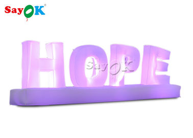 Attractive Giant Colorful Art Inflatable Word Model / Inflatable Letters For Decoration