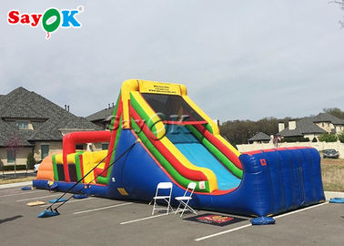 Inflatable Swimming Pool Slide Kids Playground Wet Dry Inflatable Slide / Inflatable Bounce House Slide Combo