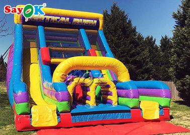 Big Inflatable Slide Entertainment  Inflatable Bouncer Slide For Theme Parks /  Square Childrens Inflatable Slide