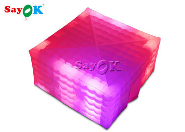 Go Outdoors Inflatable Tent Waterproof  PVC Party Event Inflatable Cube Tent With LED