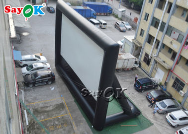Inflatable Cinema Screen Black And White School  Inflatable Projector Movie Screen