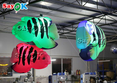 Shopping Mall Hanging Tropical Fishes 2m  Inflatable Lighting Decoration