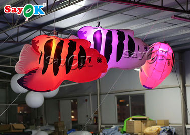 Shopping Mall Hanging Tropical Fishes 2m  Inflatable Lighting Decoration