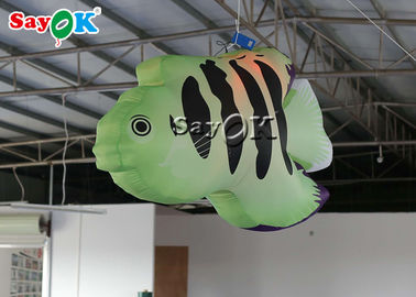 Festive Commercial 2m Inflatable Decoration Tropical Fish With LED