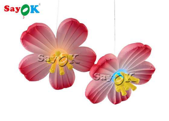 Hanging Decoration Pink Oxford 1.5m  Inflatable Led Flower