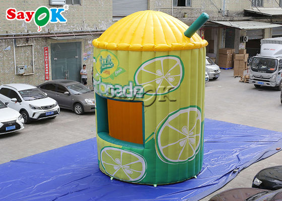 Inflatable Work Tent 3.5x5.3mH 0.4mm Inflatable Lemonade Stand Booth Tent For Display