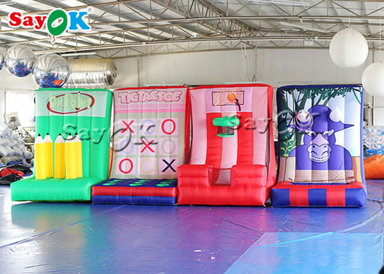 Inflatable Outdoor Games Backyard 4 In 1 Inflatable Pencil Ring Throwing Game