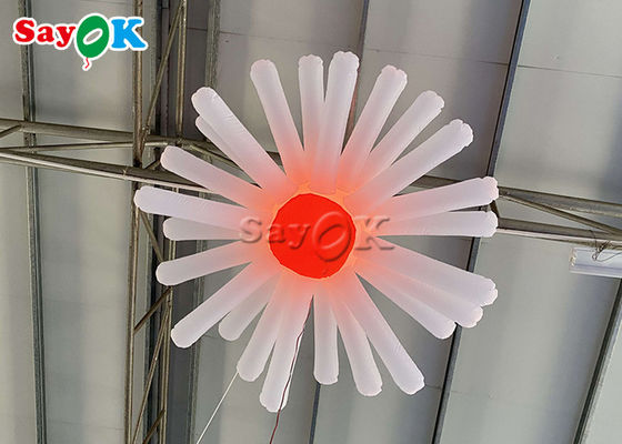 Hanging Event Inflatable Flower With Lights Multi Color